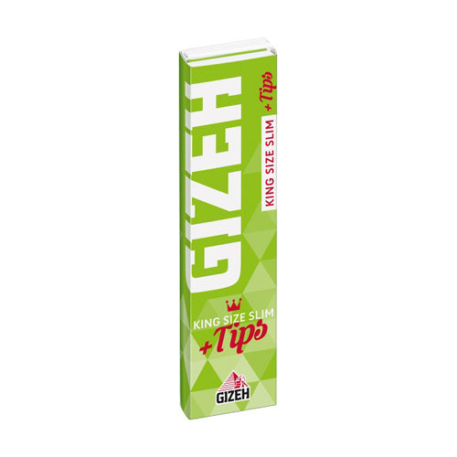 Gizeh King Size Slim Super Fine + Tips 12 g/m² Papiergewicht