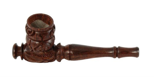 Rosenholz Pfeife, 10cm, Kickloch Classic - Curves