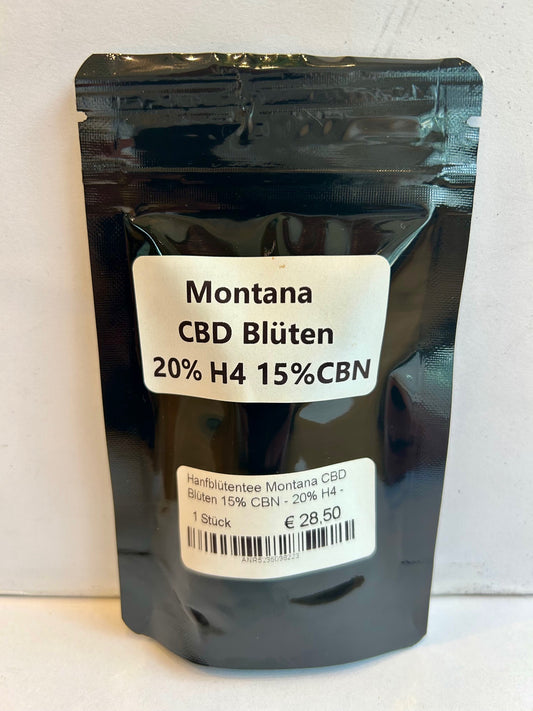 Hanfblütentee Montana CBD Blüten 15% CBN - 20% H4 - 3g