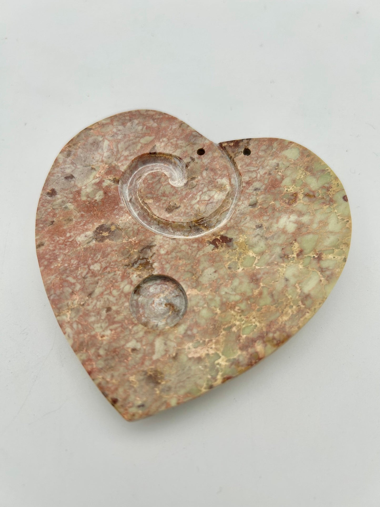 Herz-Kegel und Stäbchenhalter aus Speckstein