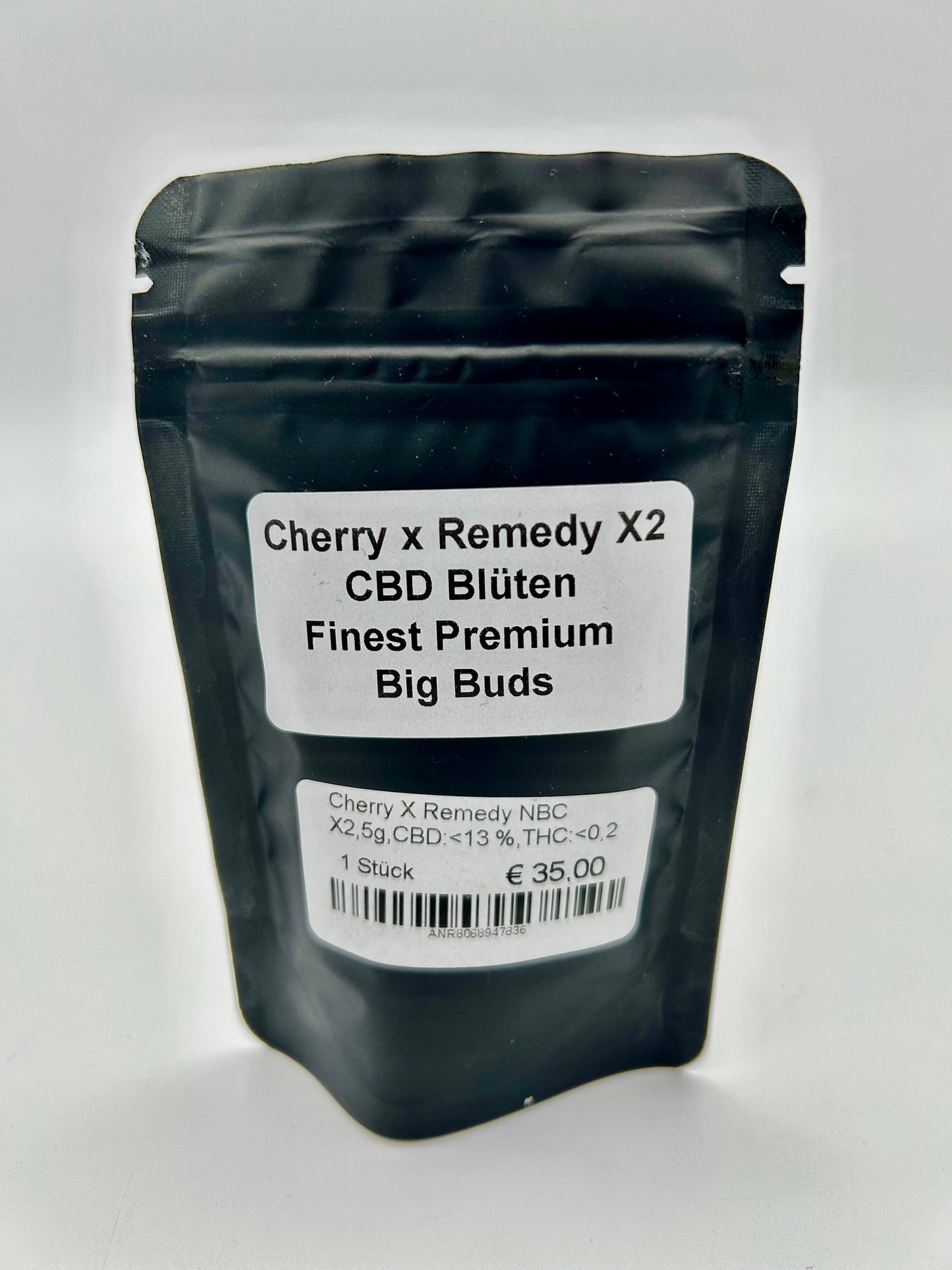 Cherry X Remedy NBC X2,5g,CBD:<13 %,THC:<0,2 % Hybrid, Indica-dominant