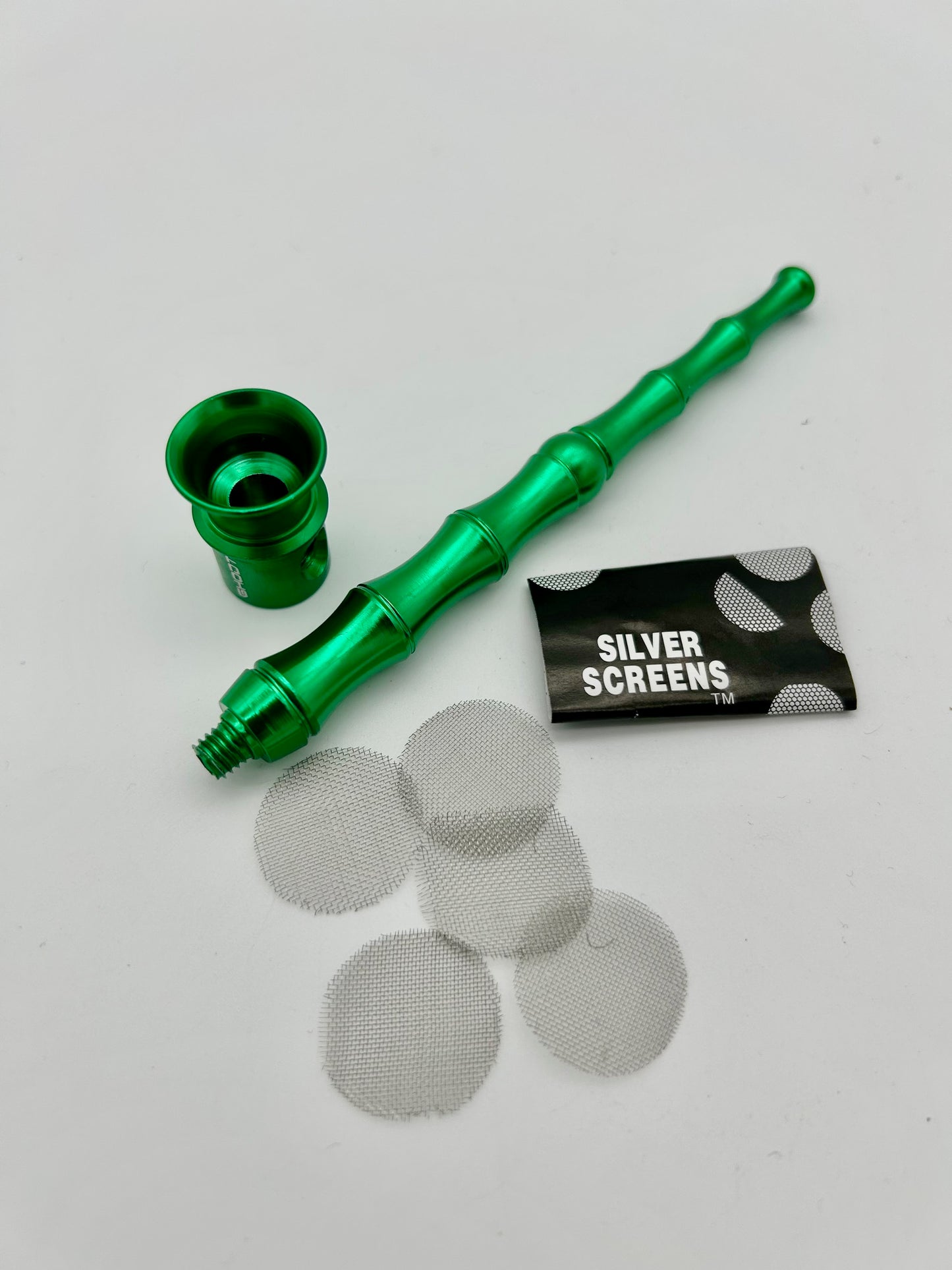 GHODT Bamboo Alu Pipe Green L:13cm