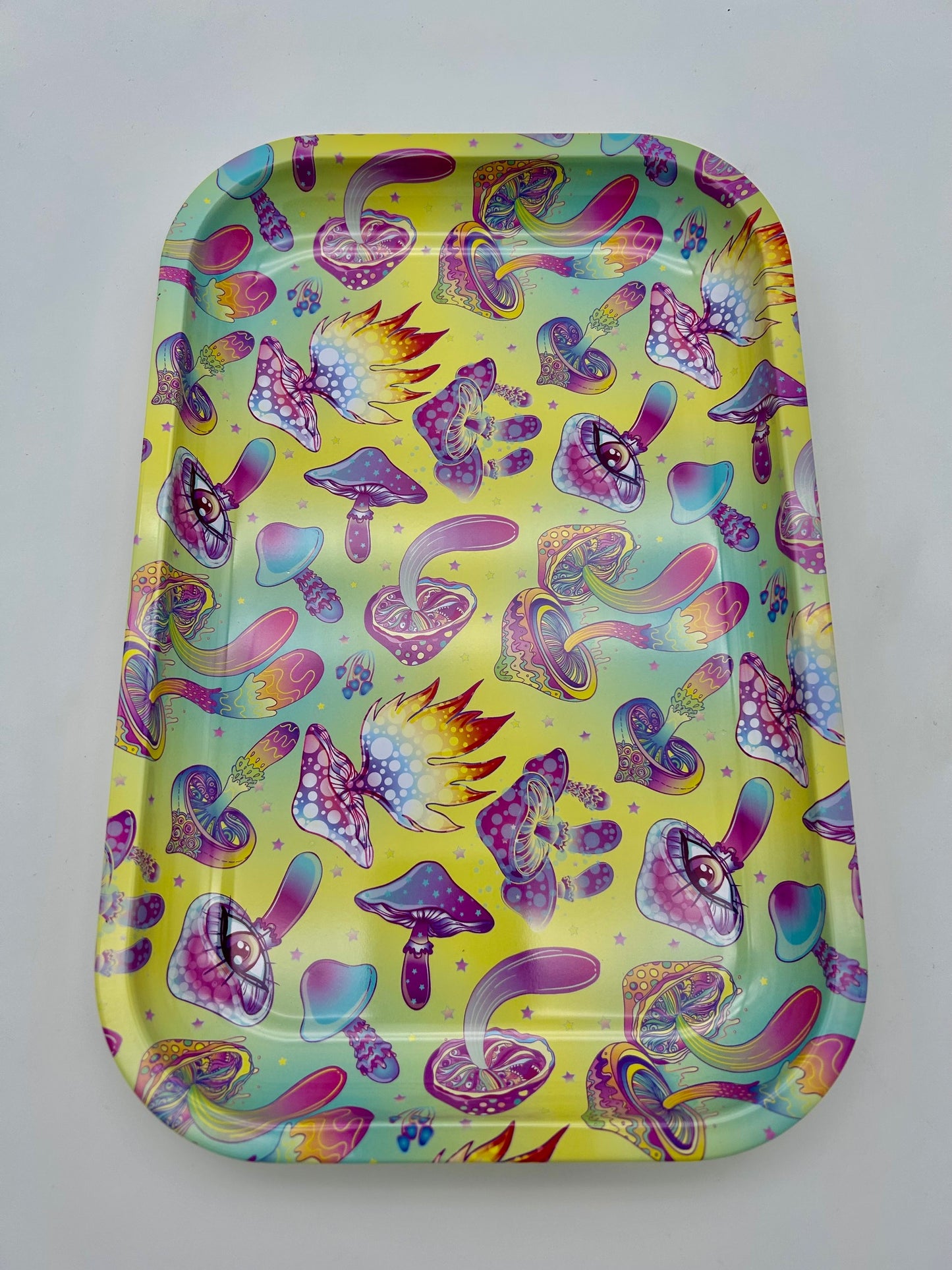 "Mushrooms" Dreh-Tablett - Rolling Tray 28,5x18,5x2,5cm