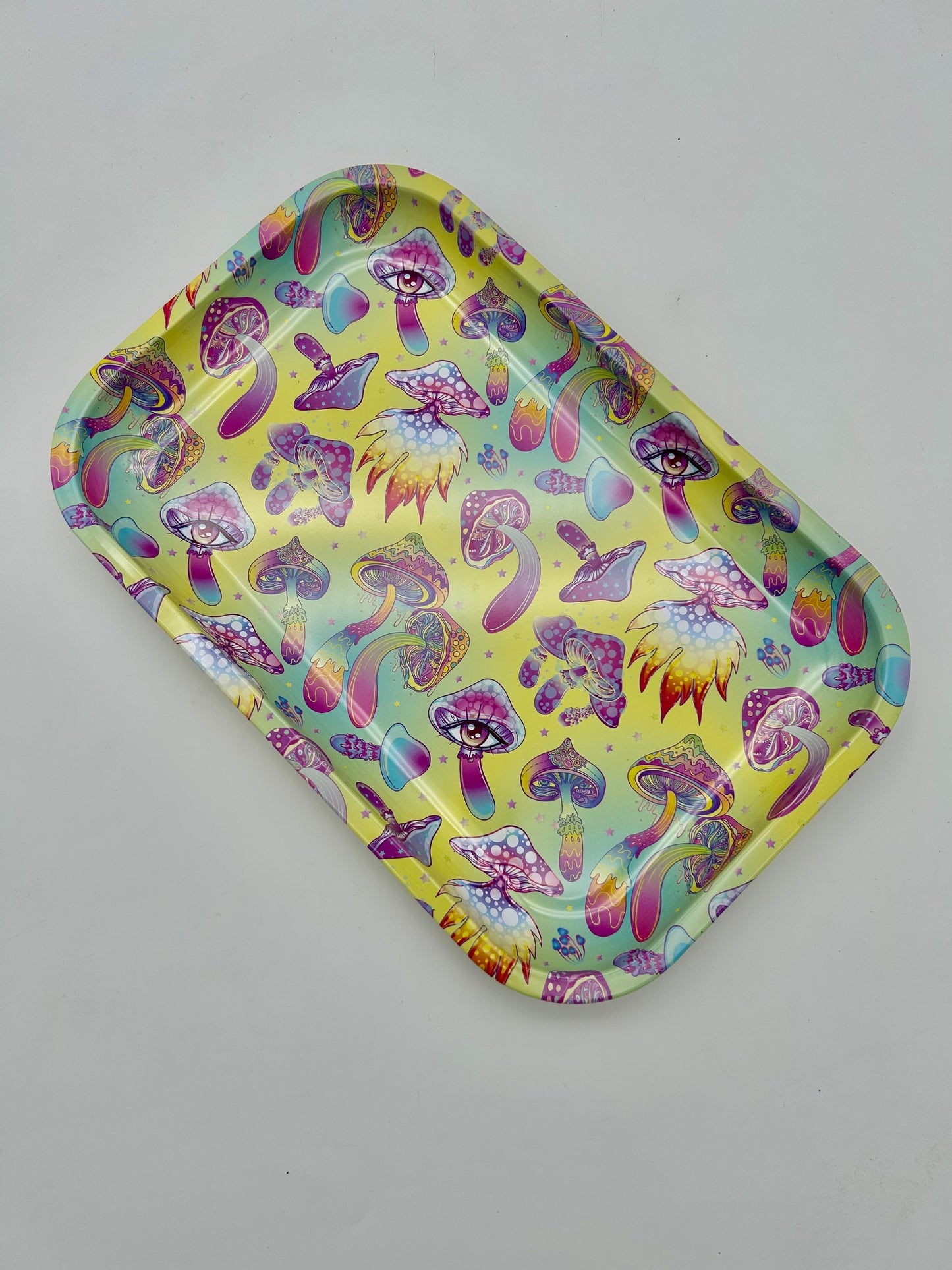 "Mushrooms" Dreh-Tablett - Rolling Tray 28,5x18,5x2,5cm