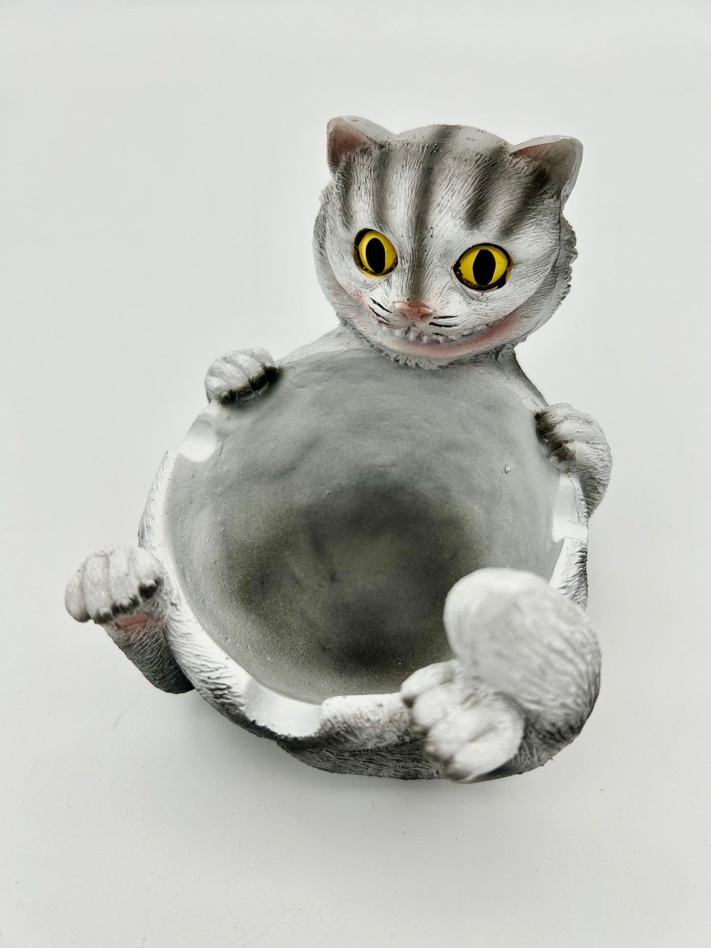 Happy Cat - Aschenbecher grau