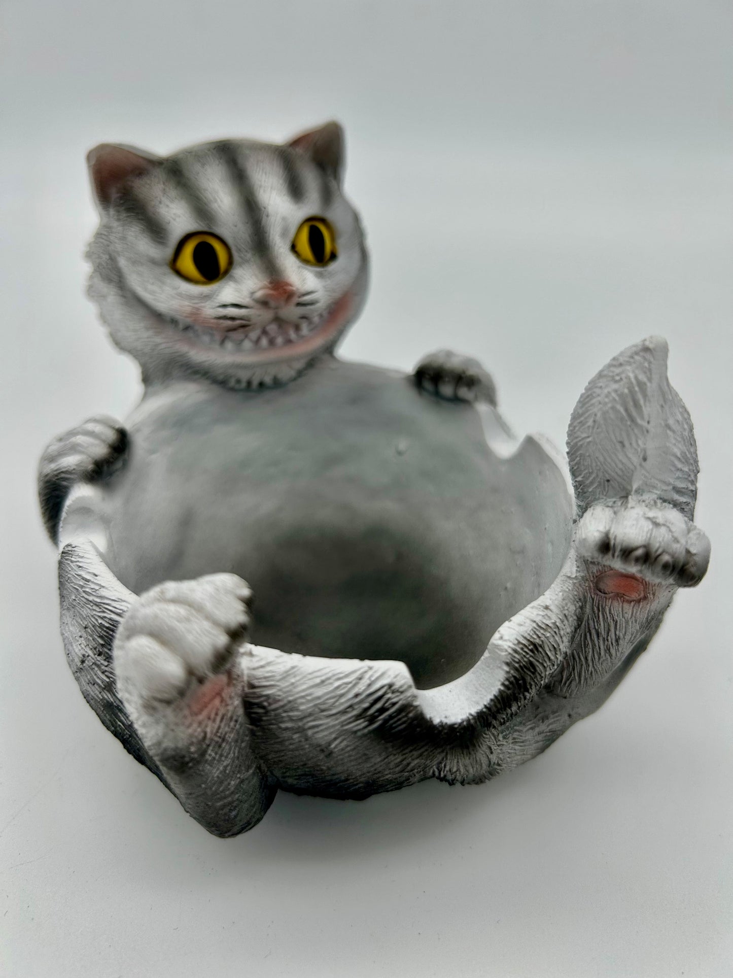 Happy Cat - Aschenbecher grau