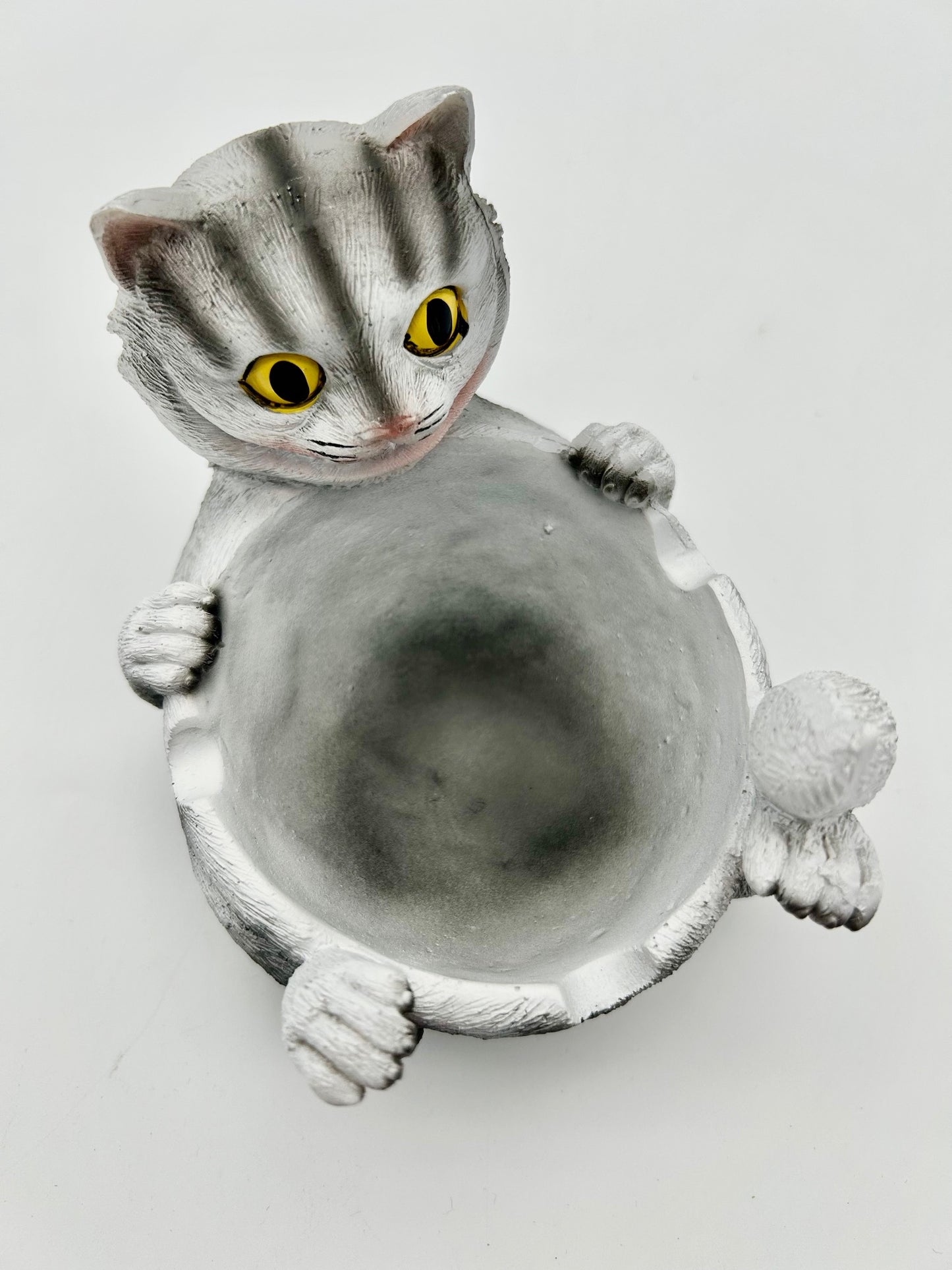Happy Cat - Aschenbecher grau