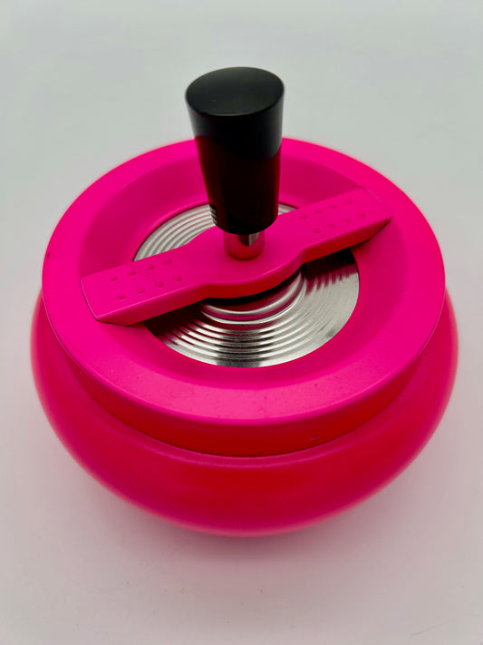 Drehaschenbecher Metall "NEON PINK"  ø ca. 13cm