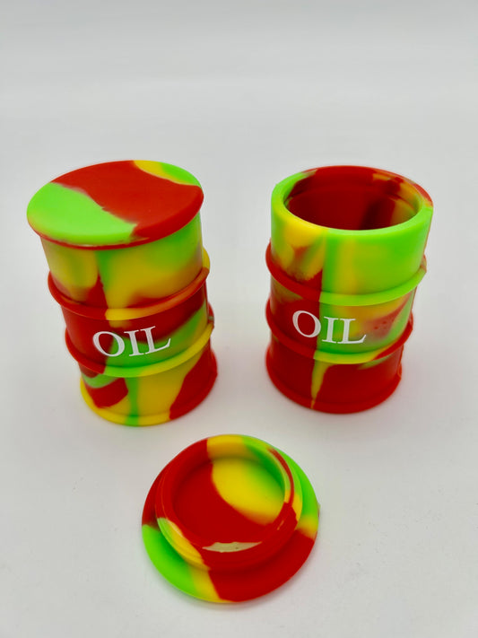 'Ölfass' Dose aus Silikon 26ml