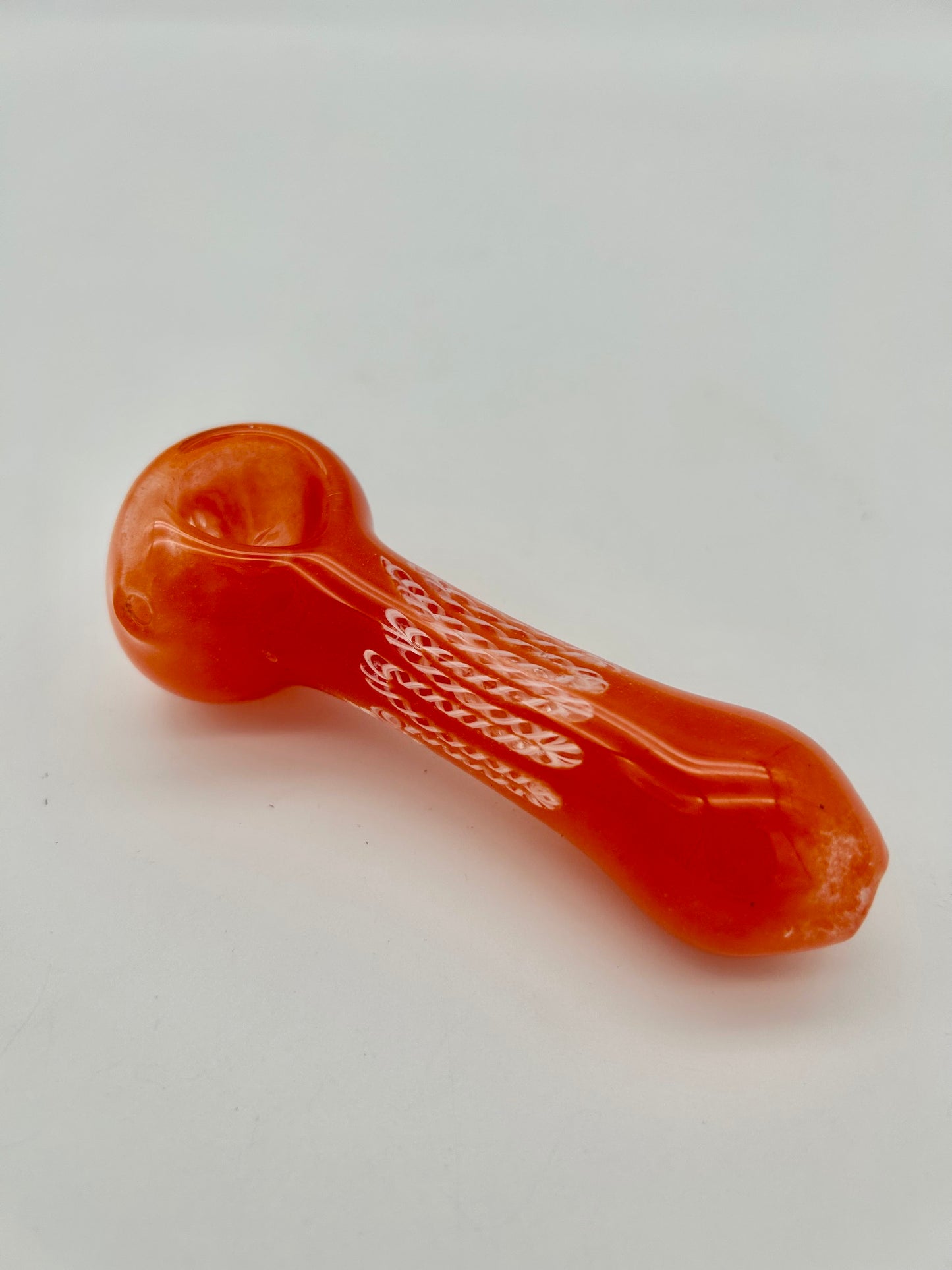 GLAS Colour Pipe Orange ca.11,5cm lang