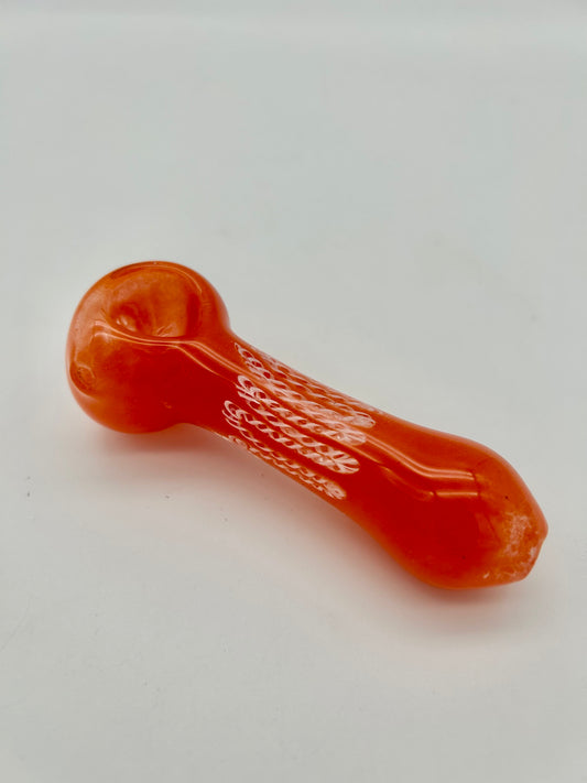 GLAS Colour Pipe Orange ca.11,5cm lang