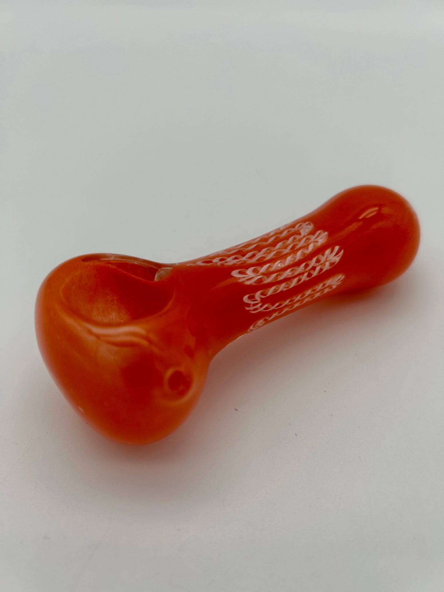 GLAS Colour Pipe Orange ca.11,5cm lang