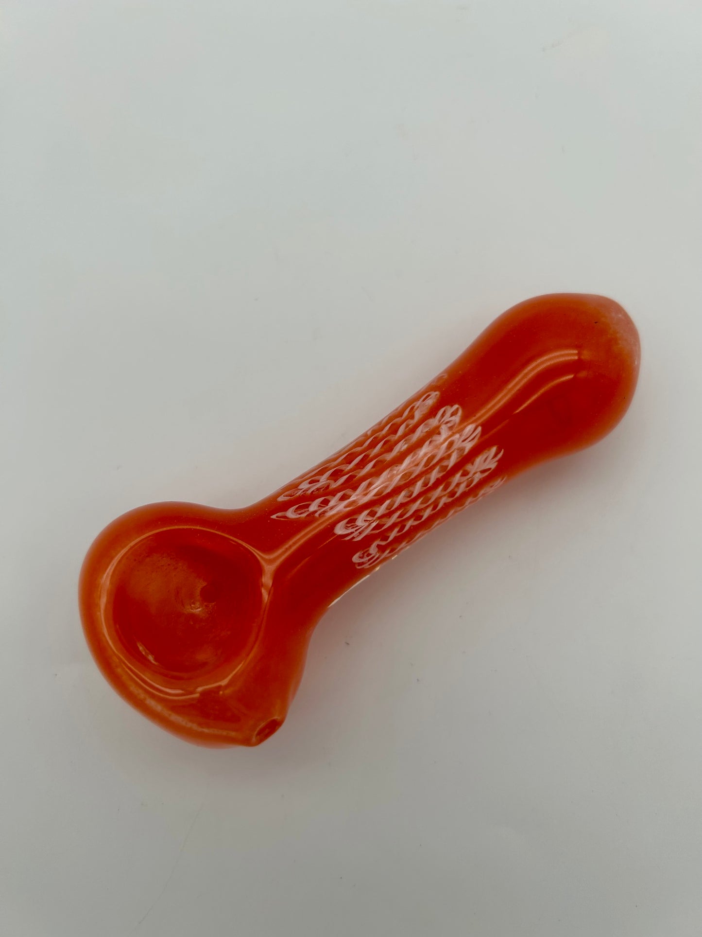 GLAS Colour Pipe Orange ca.11,5cm lang