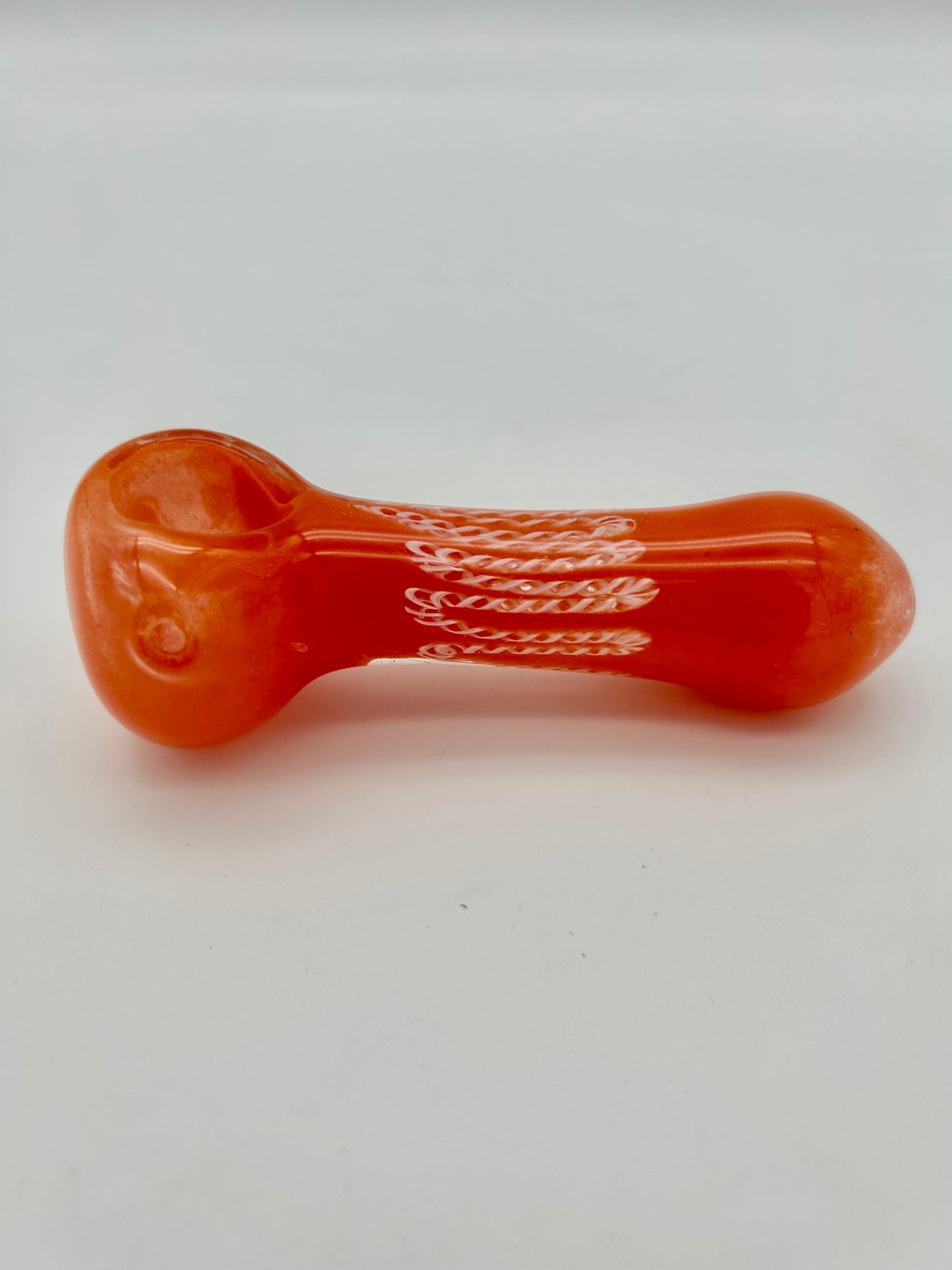 GLAS Colour Pipe Orange ca.11,5cm lang
