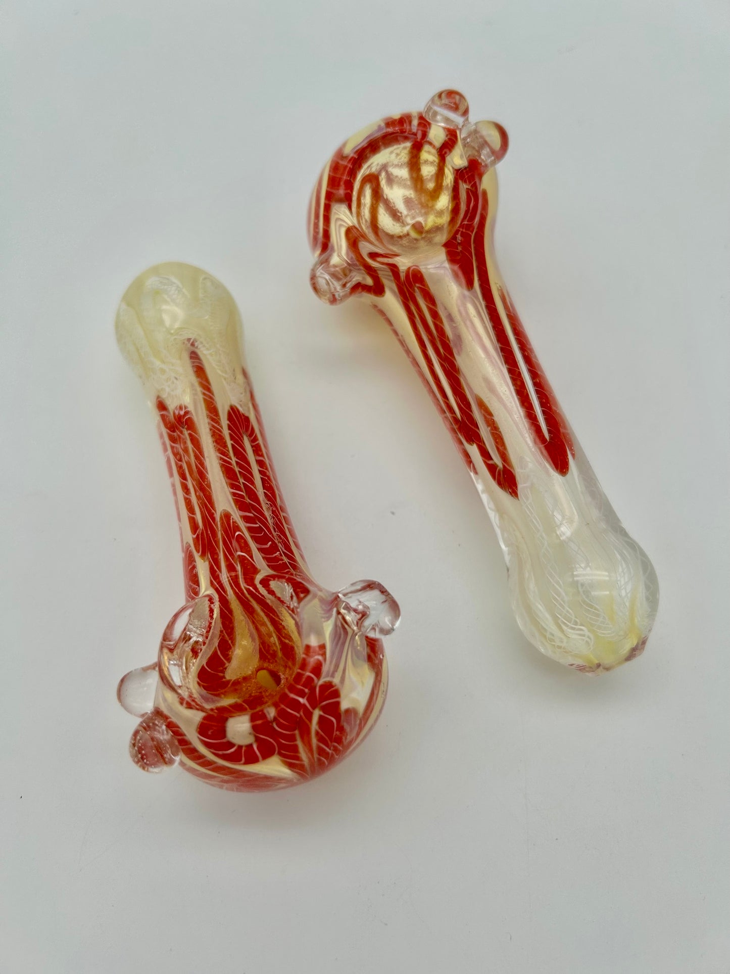 Coloured Glass Pipe 11cm lang