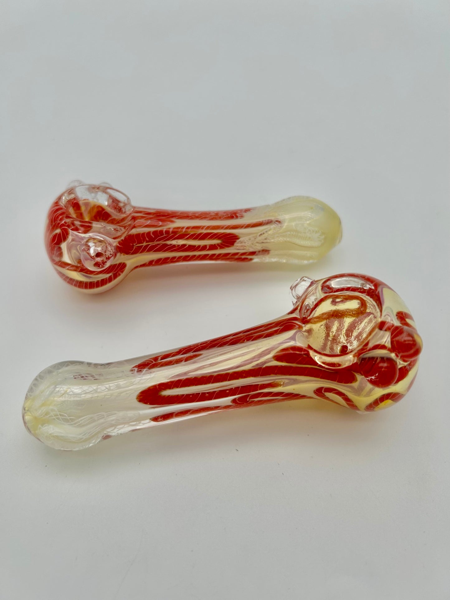 Coloured Glass Pipe 11cm lang