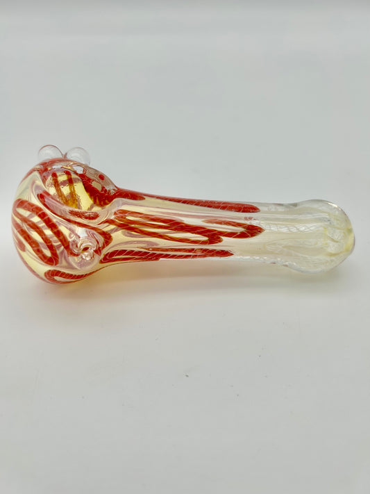 Coloured Glass Pipe 11cm lang