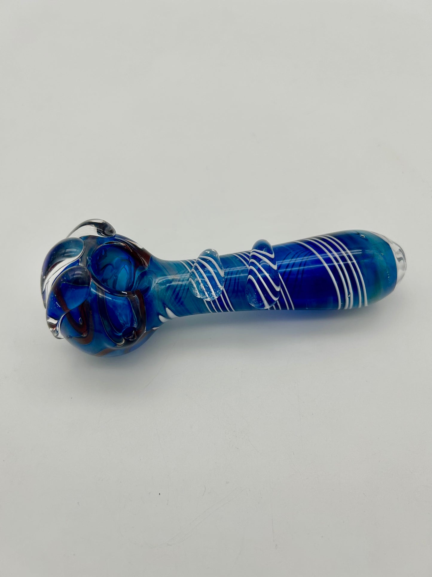 Coloured Glass Pipe, 13,5 cm,Heavy