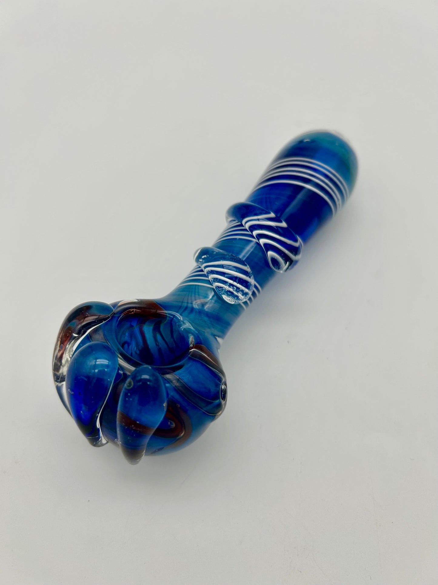 Coloured Glass Pipe, 13,5 cm,Heavy