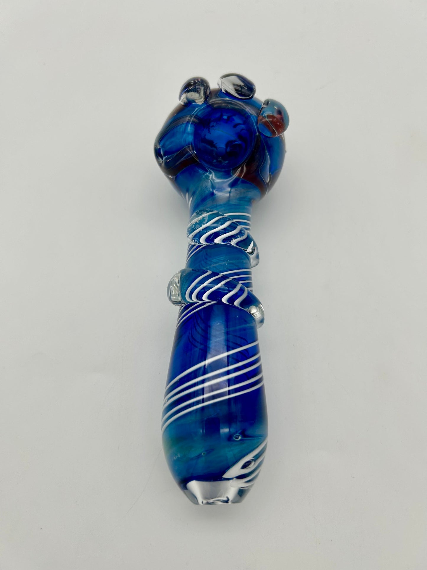 Coloured Glass Pipe, 13,5 cm,Heavy