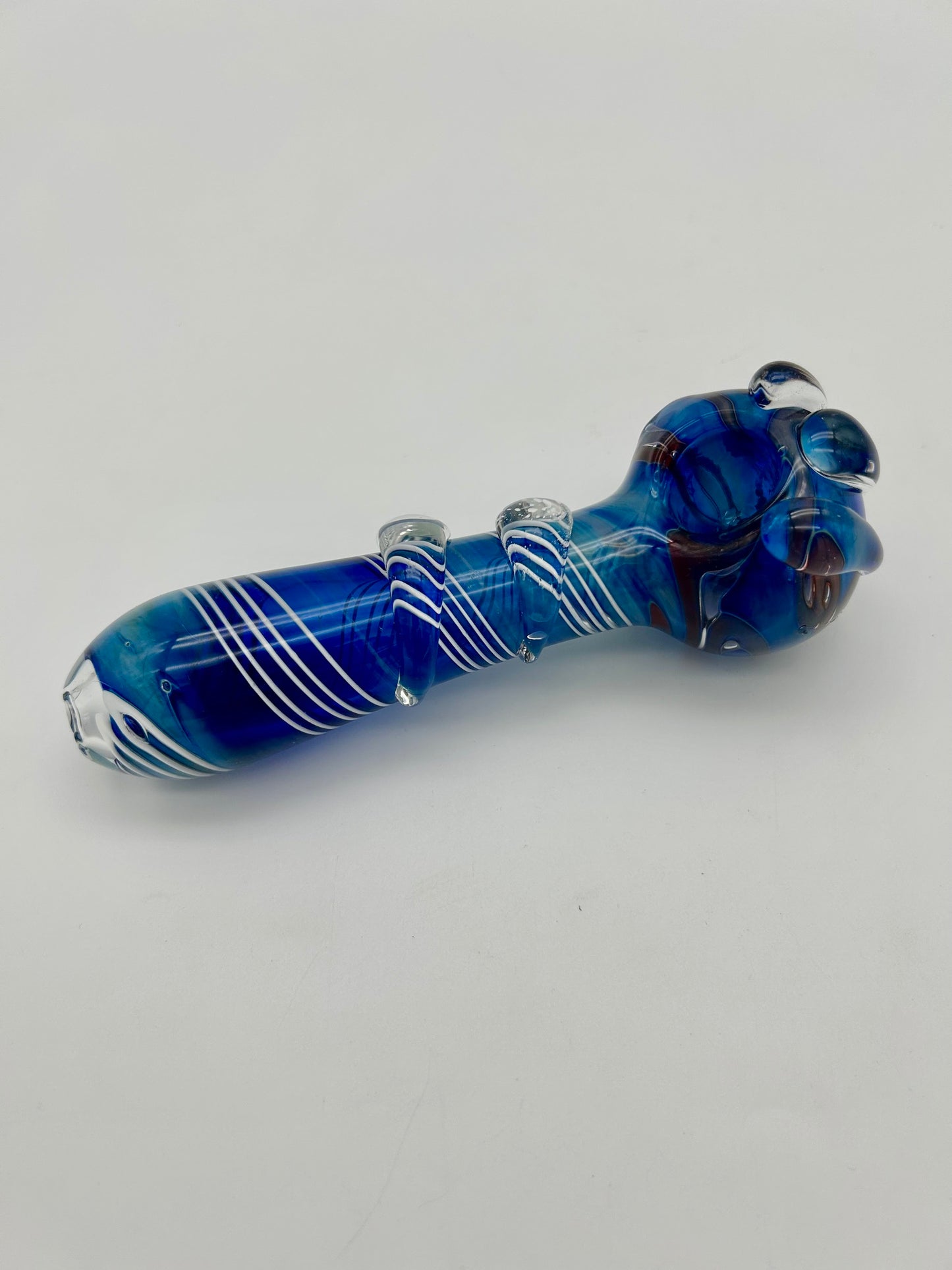 Coloured Glass Pipe, 13,5 cm,Heavy