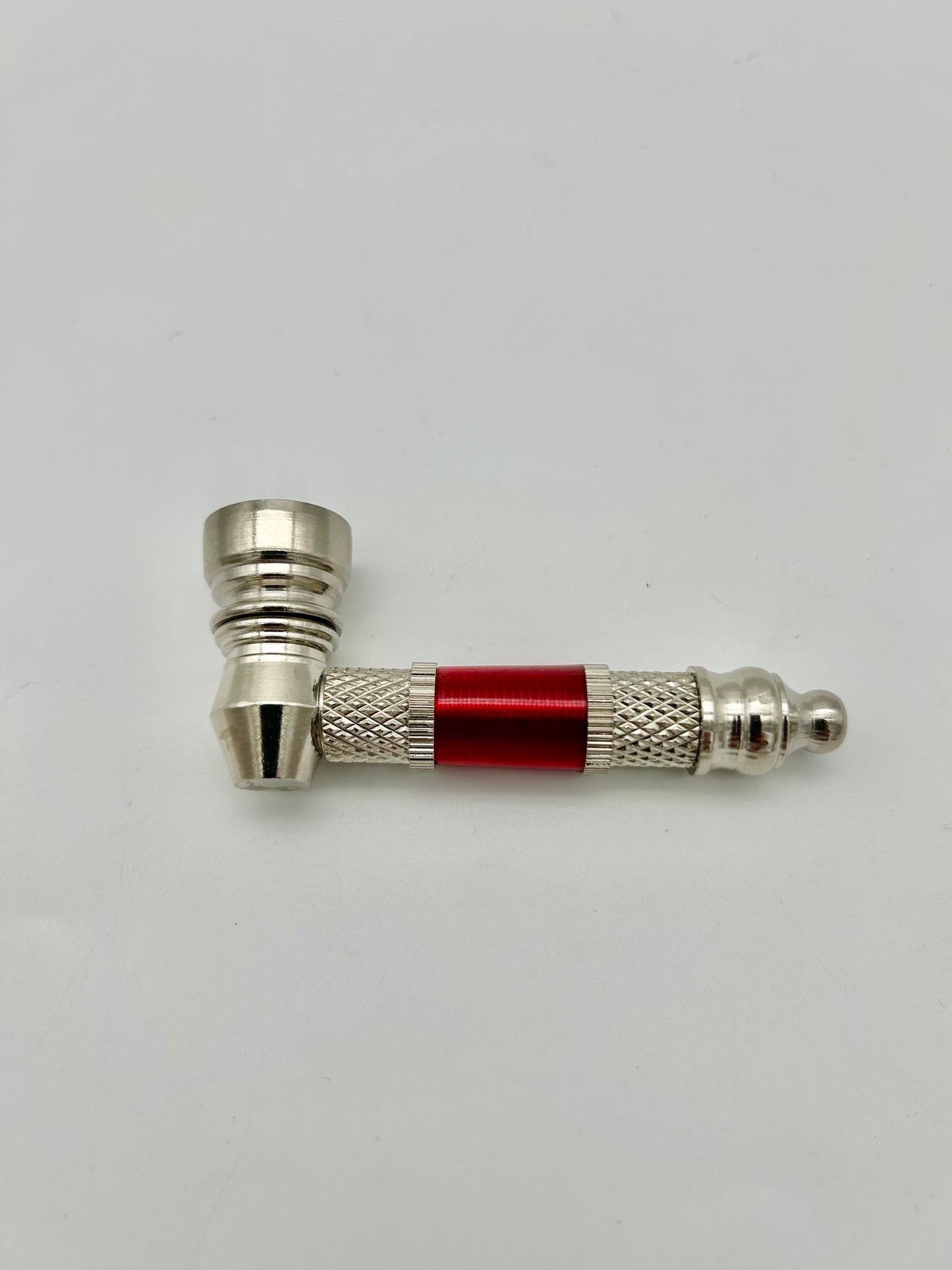 Schraubpfeife, Metall und Kunststoff,7,5cm lang