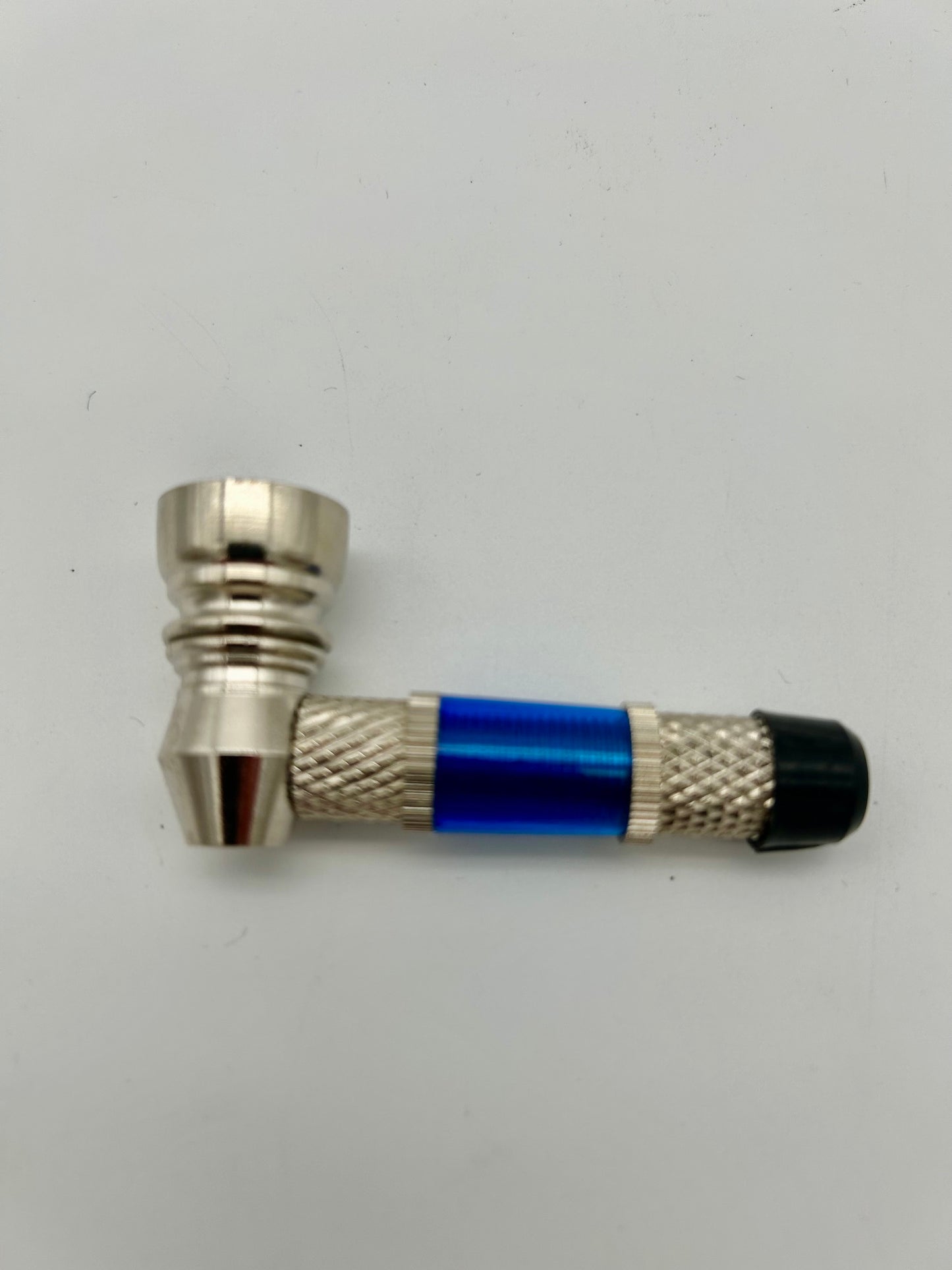 Schraubpfeife, Metall und Kunststoff, 6,5cm lang