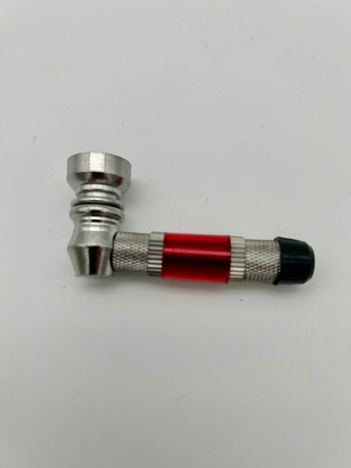 Schraubpfeife, Metall und Kunststoff, 6,5cm lang