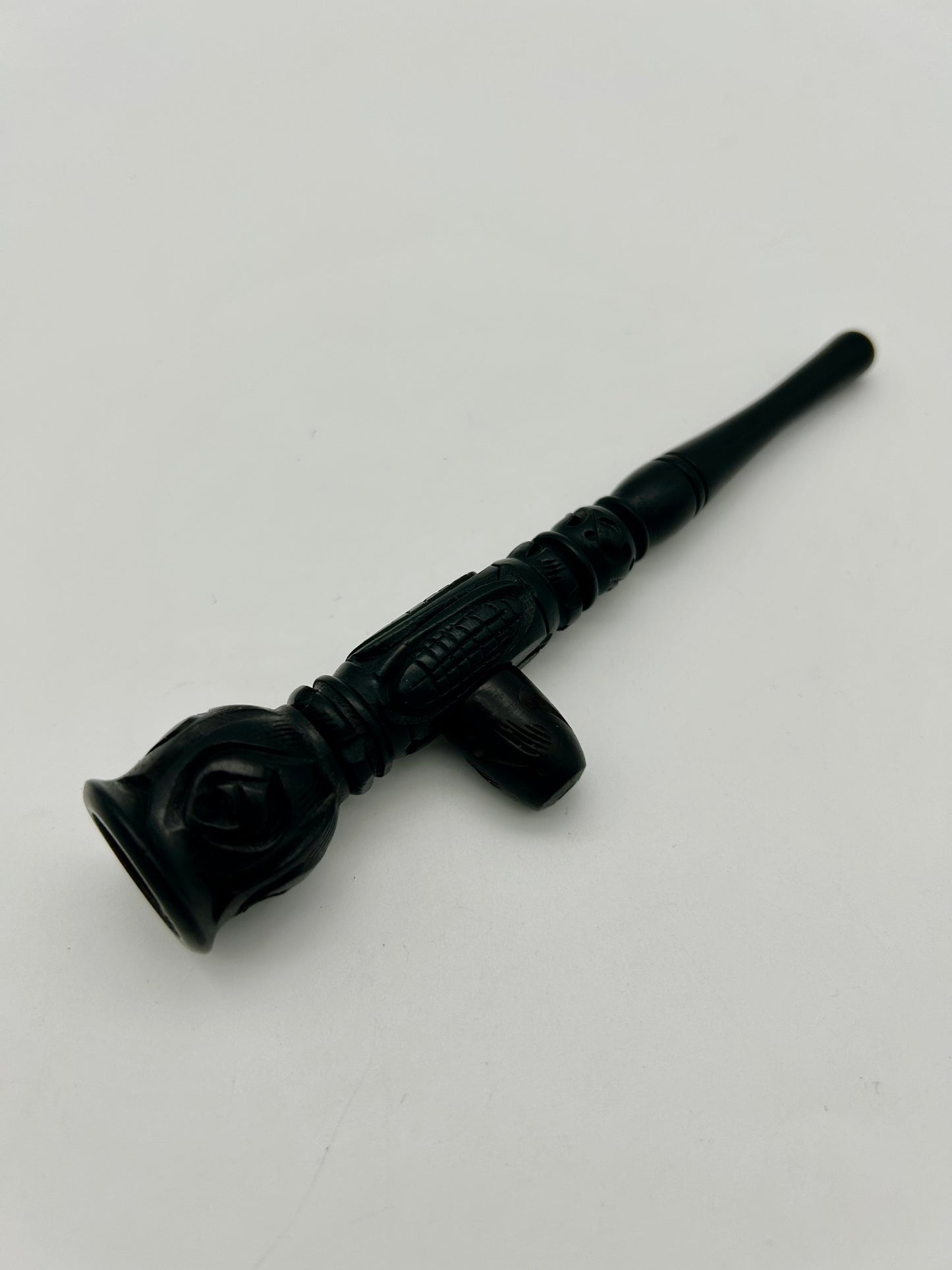 Holz-Variations-pfeife /-shillum 13cm lang