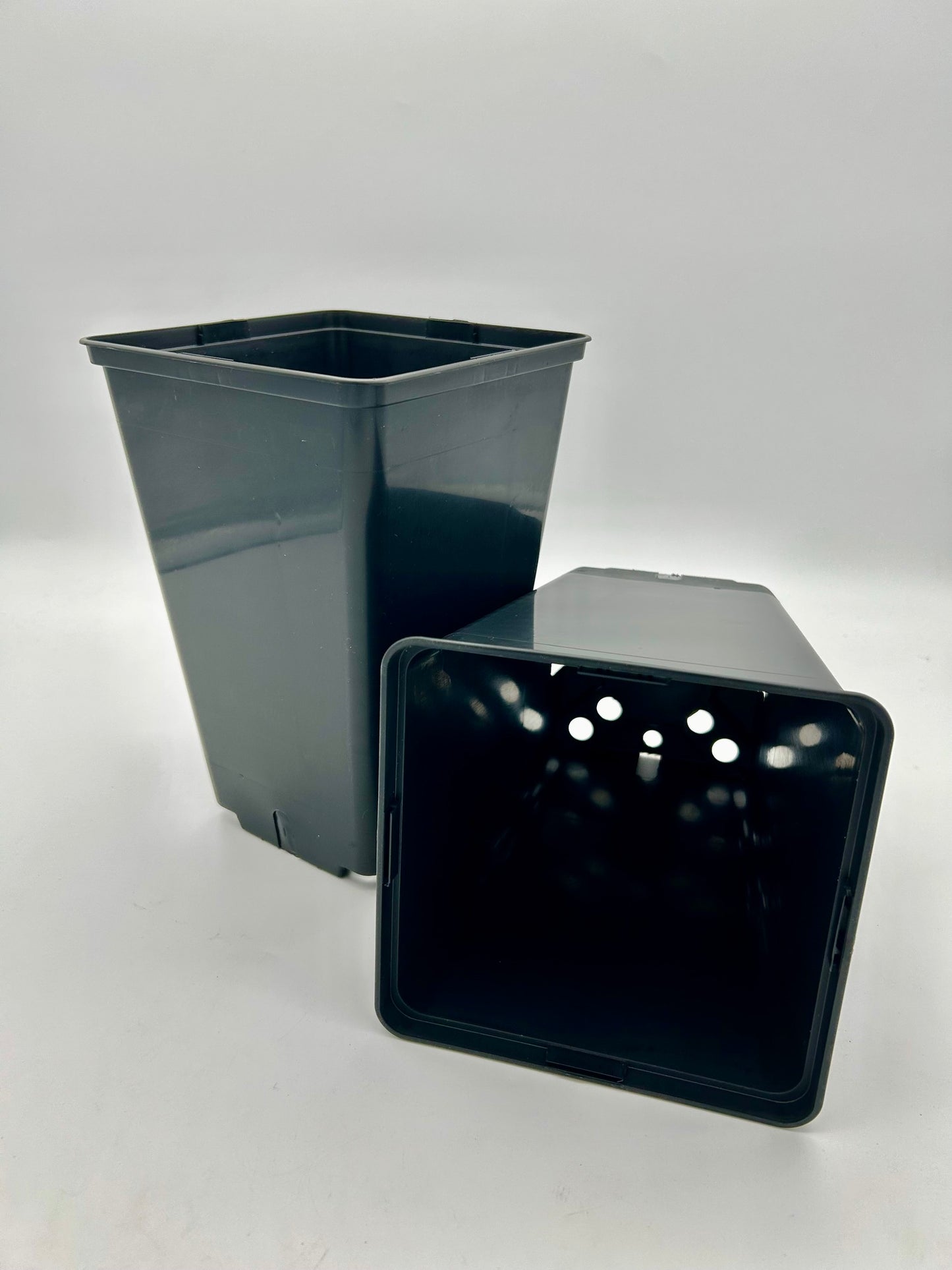 Topf, viereckig, 4 L, schwarz, 16 x 16 x 23,5 cm