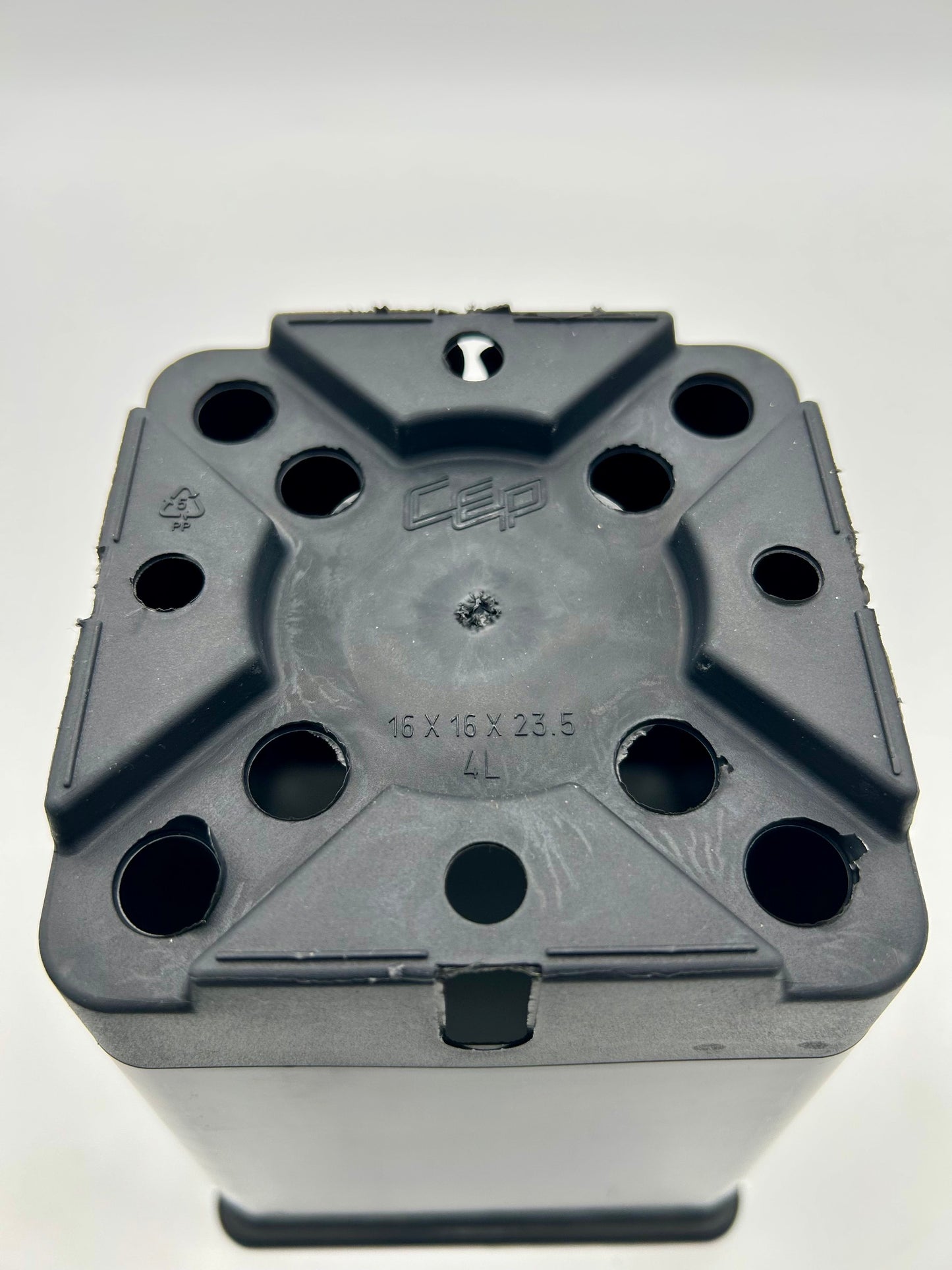 Topf, viereckig, 4 L, schwarz, 16 x 16 x 23,5 cm