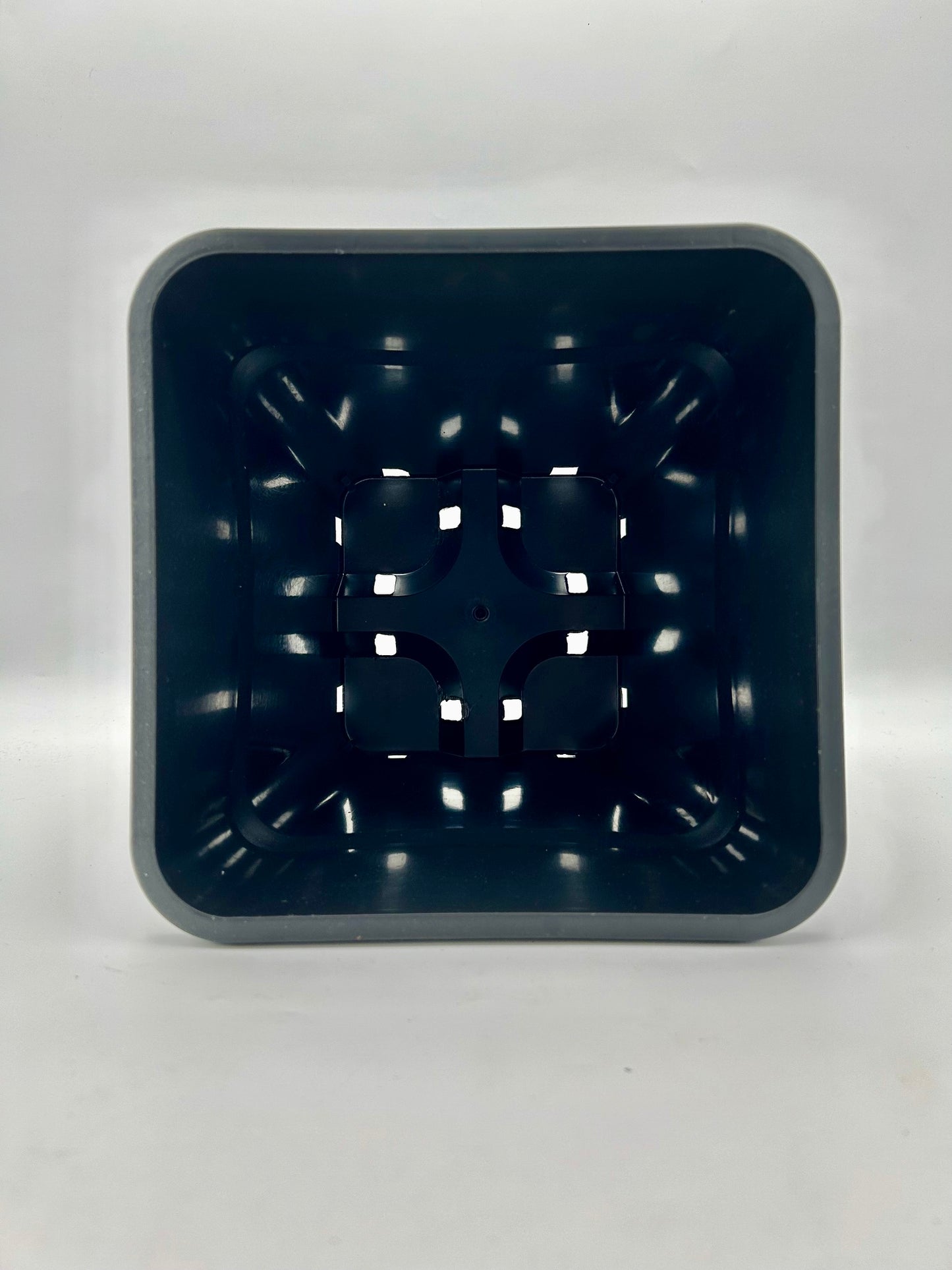Topf, viereckig, 11 L, schwarz, 23 x 23 x 26 cm