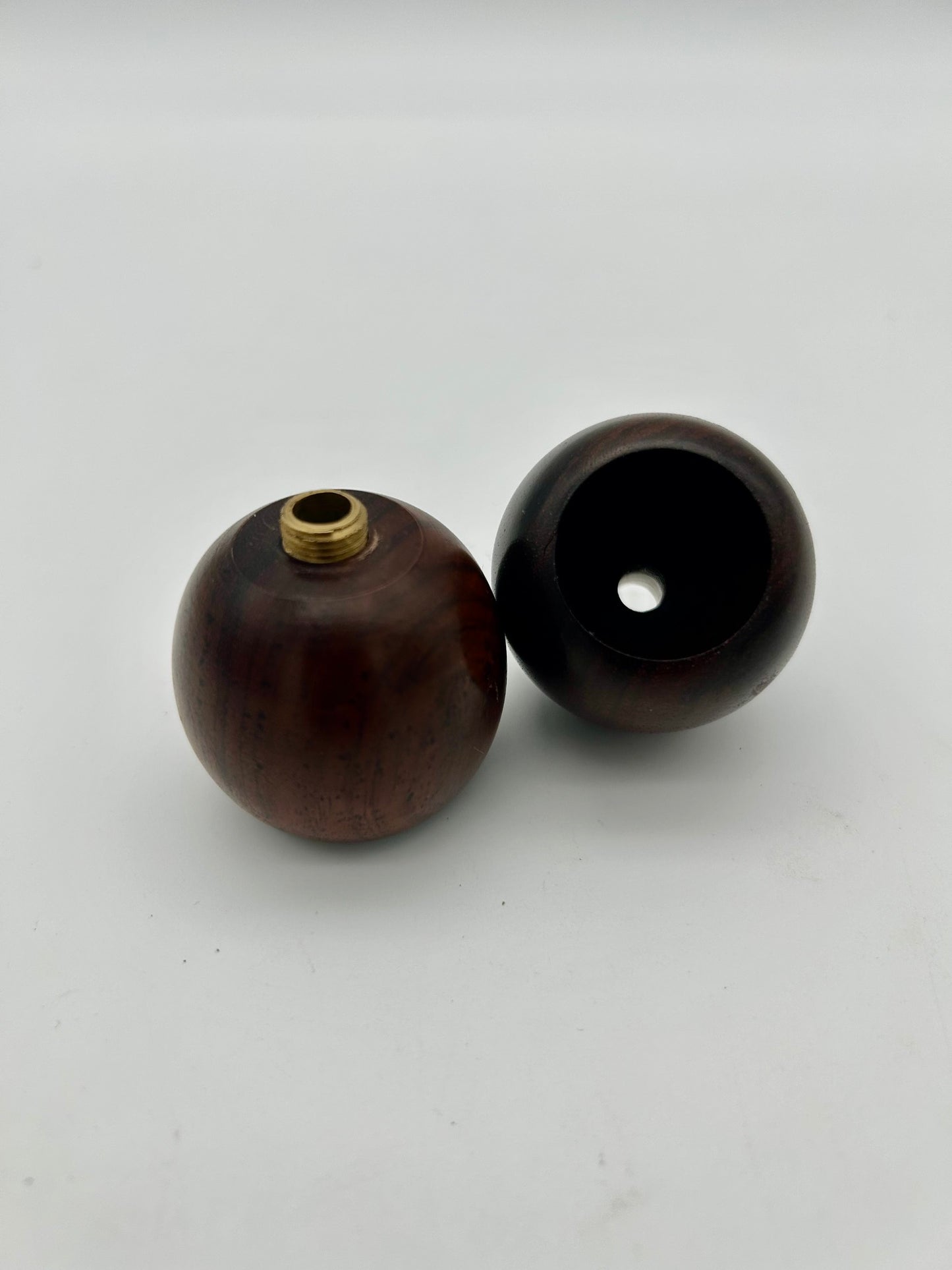 Rosenholz Kopf rund glatt, H: 41mm, Ø 41mm