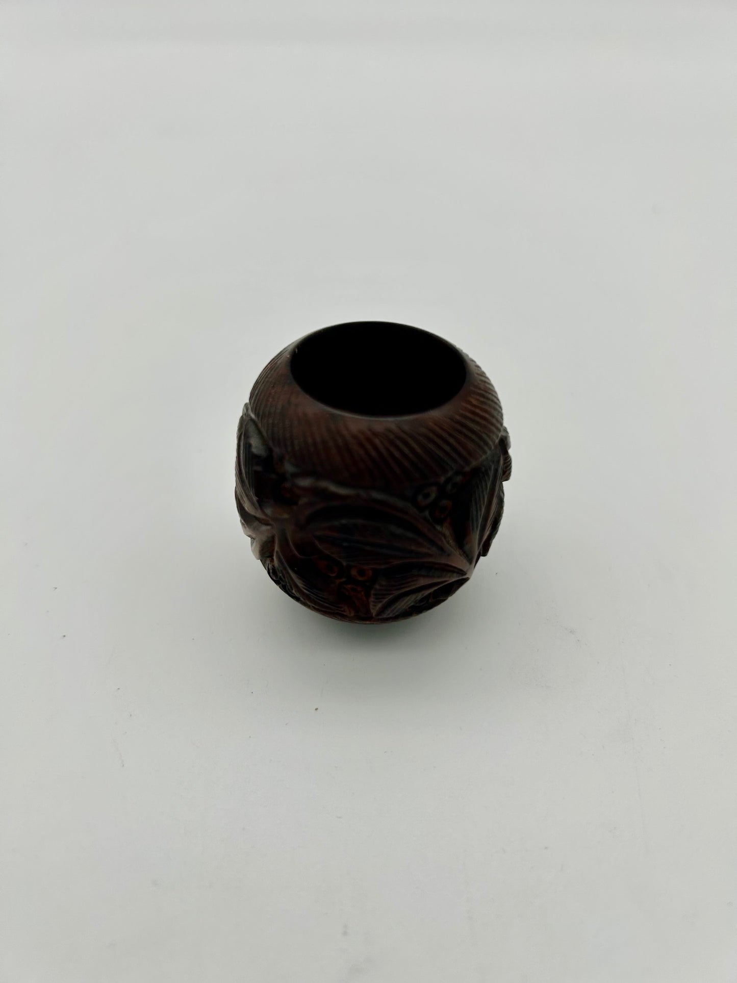 Rosenholz Kopf rund geschnitzt,H:41mm,Ø 41mm