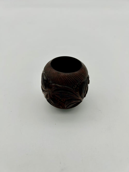 Rosenholz Kopf rund geschnitzt,H:41mm,Ø 41mm