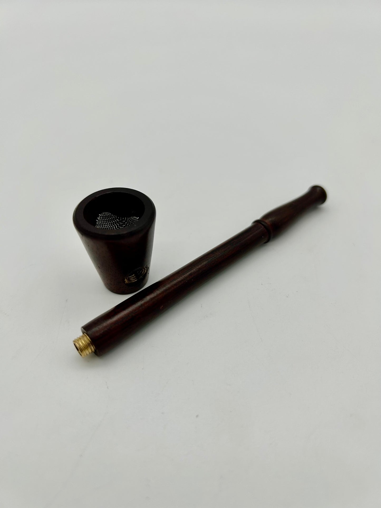 Rosenholz Pfeife, 12cm, Loudspeaker, geschraubt, poliert