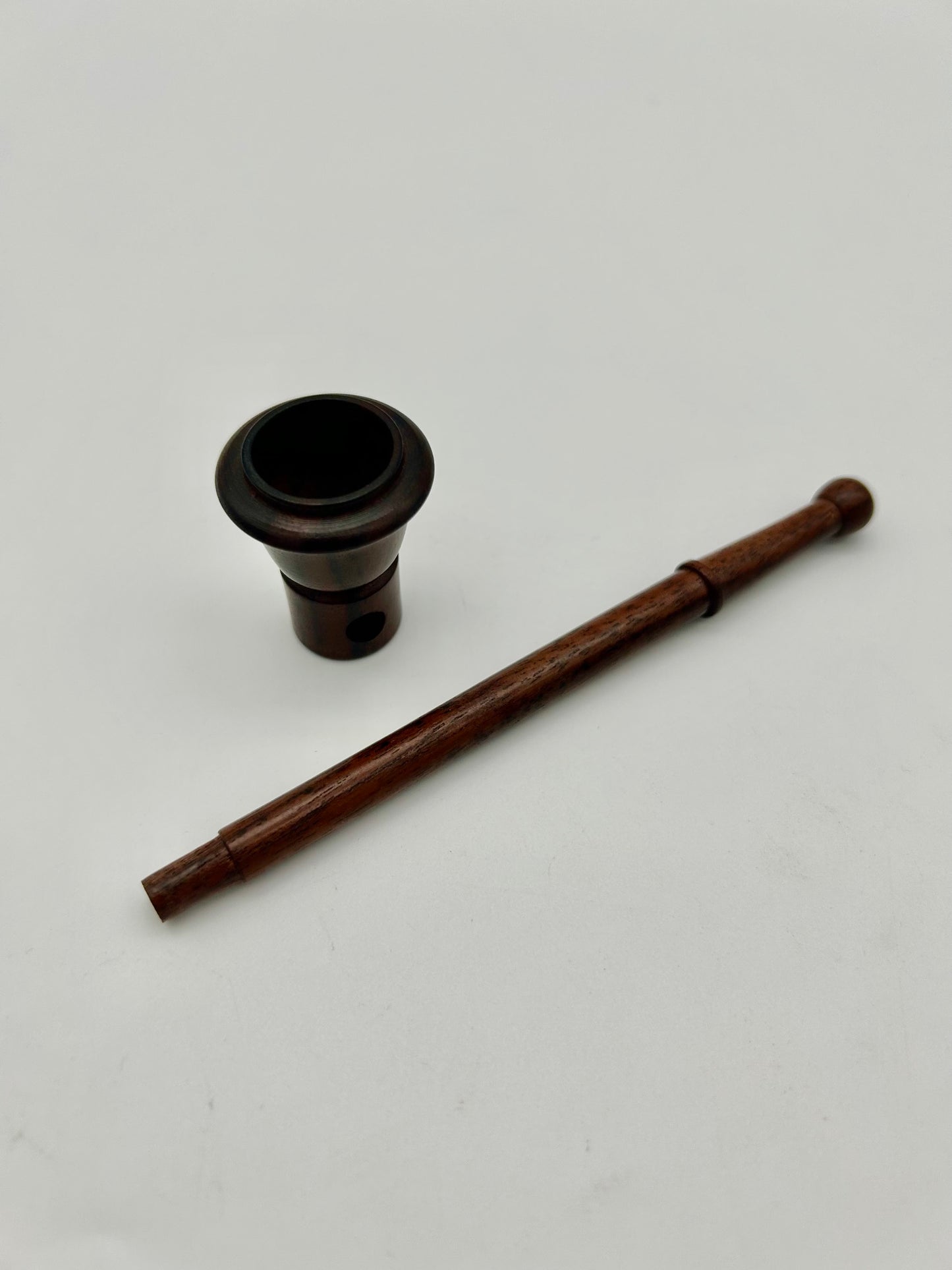 Rosenholz Pfeife, 15cm, Shroom,  poliert