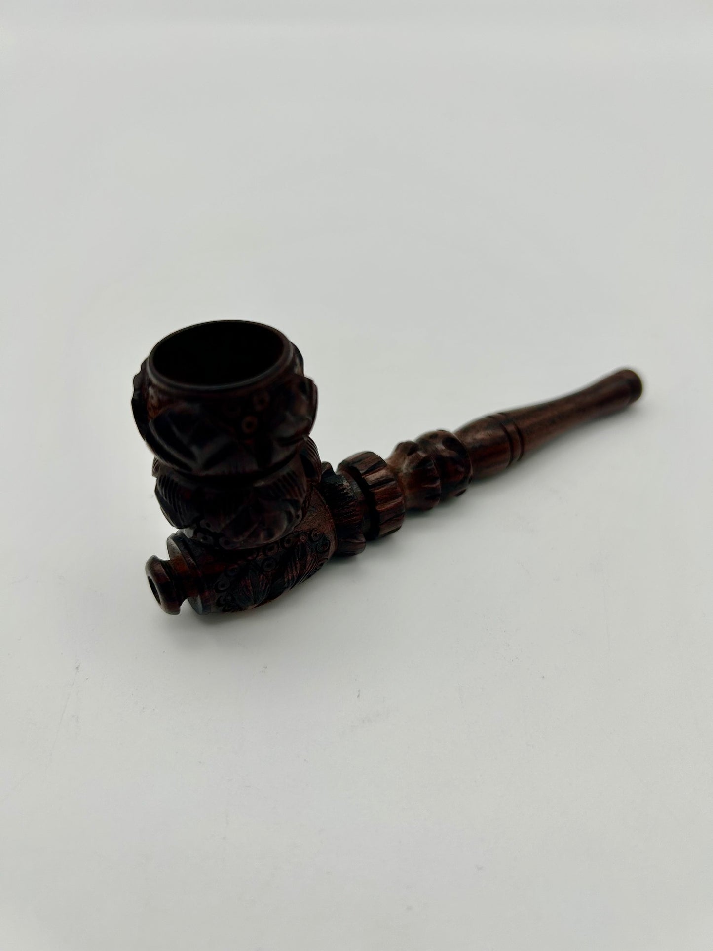Rosenholz Pfeife, 10cm, Kickloch Classic - Curves