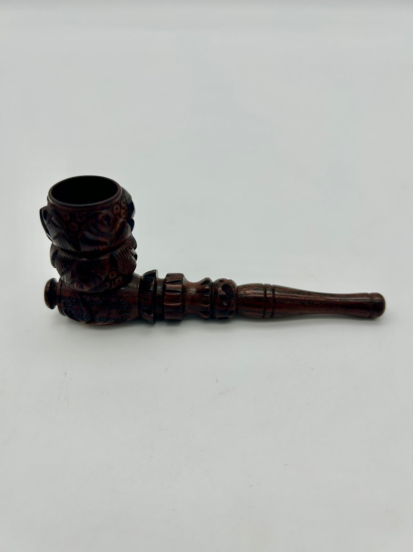 Rosenholz Pfeife, 10cm, Kickloch Classic - Curves