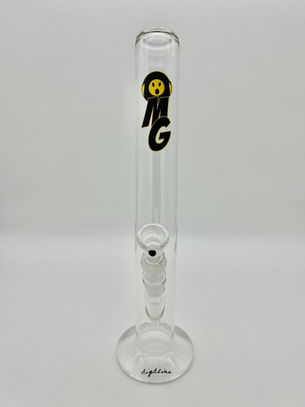 BDM-10 Highline Glasbong OMG mit Knick im Rohr NS18,8, Ø50mm, Höhe:44cm