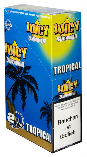 Juicy Double Wrap Blunt TROPICAL - Zigarrenumblatt