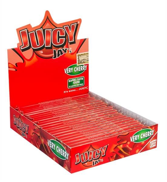 Juicy Jays Cherry  King Size Slim aromat. Papier