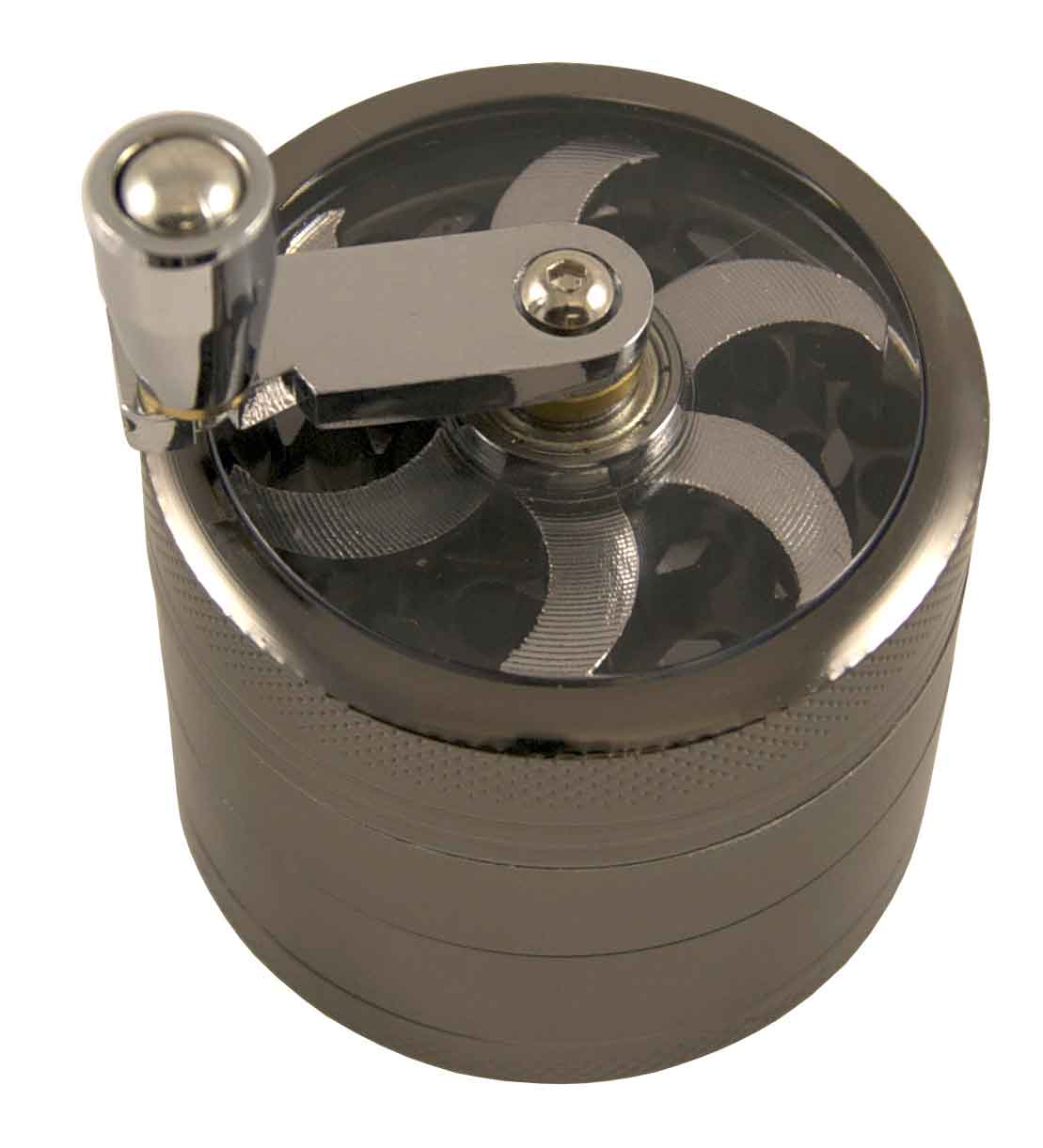 Kurbelgrinder,Silver, 55mm,4-Part