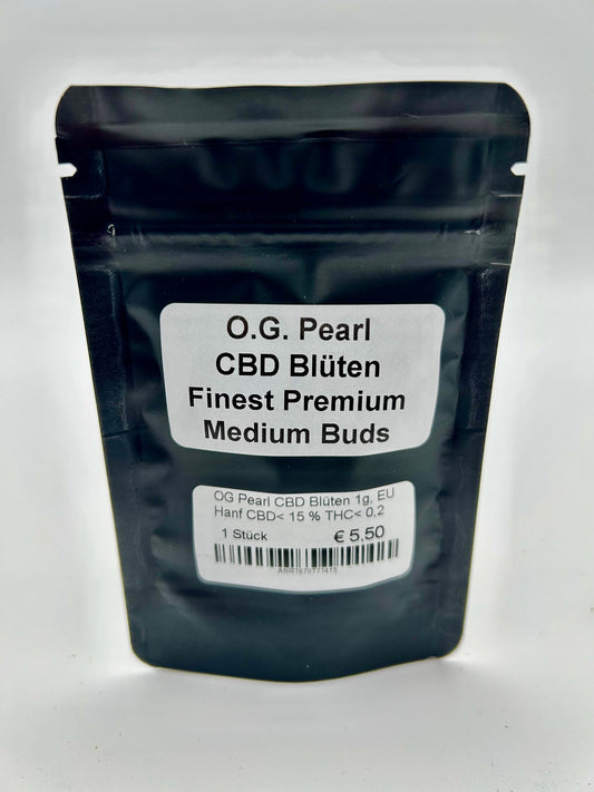 OG Pearl CBD Blüten 1g, EU Hanf CBD< 15 %  THC< 0,2 % zur Verwendung Wissenschaftlichen Zwecken