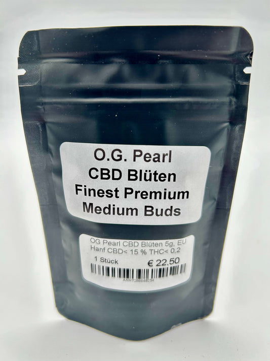 OG Pearl CBD Blüten 5g, EU Hanf CBD< 15 %  THC< 0,2 % zur Verwendung Wissenschaftlichen Zwecken