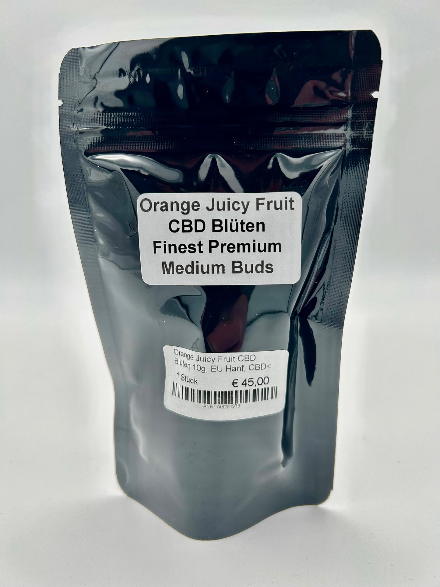 Orange Juicy Fruit CBD Blüten 10g, EU Hanf, CBD< 15 %,THC< 0,2 %