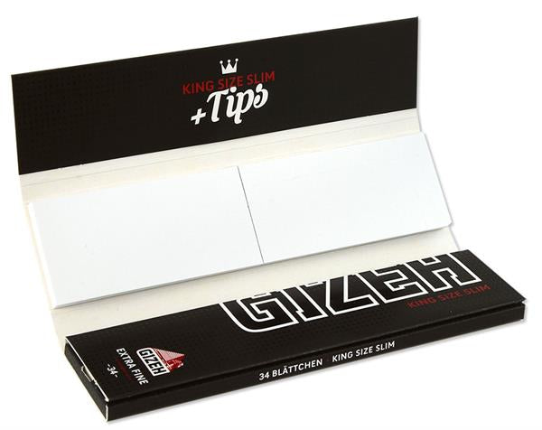 Gizeh Black King Size Slim Tips
