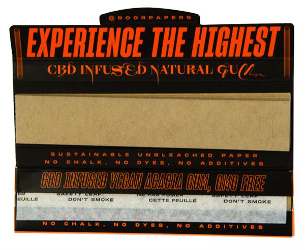 OCB - ROOR Unbleached Slim Papers-Tips KSS CBD Natural Gum
