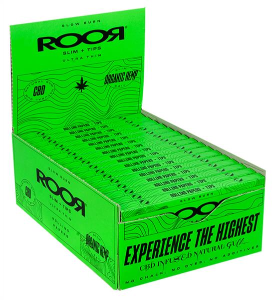 OCB - ROOR Organic Hemp Papers-Tips KSS CBD Natural Gum
