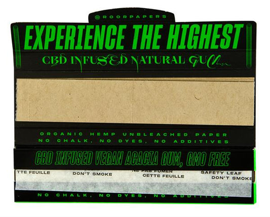 OCB - ROOR Organic Hemp Papers-Tips KSS CBD Natural Gum
